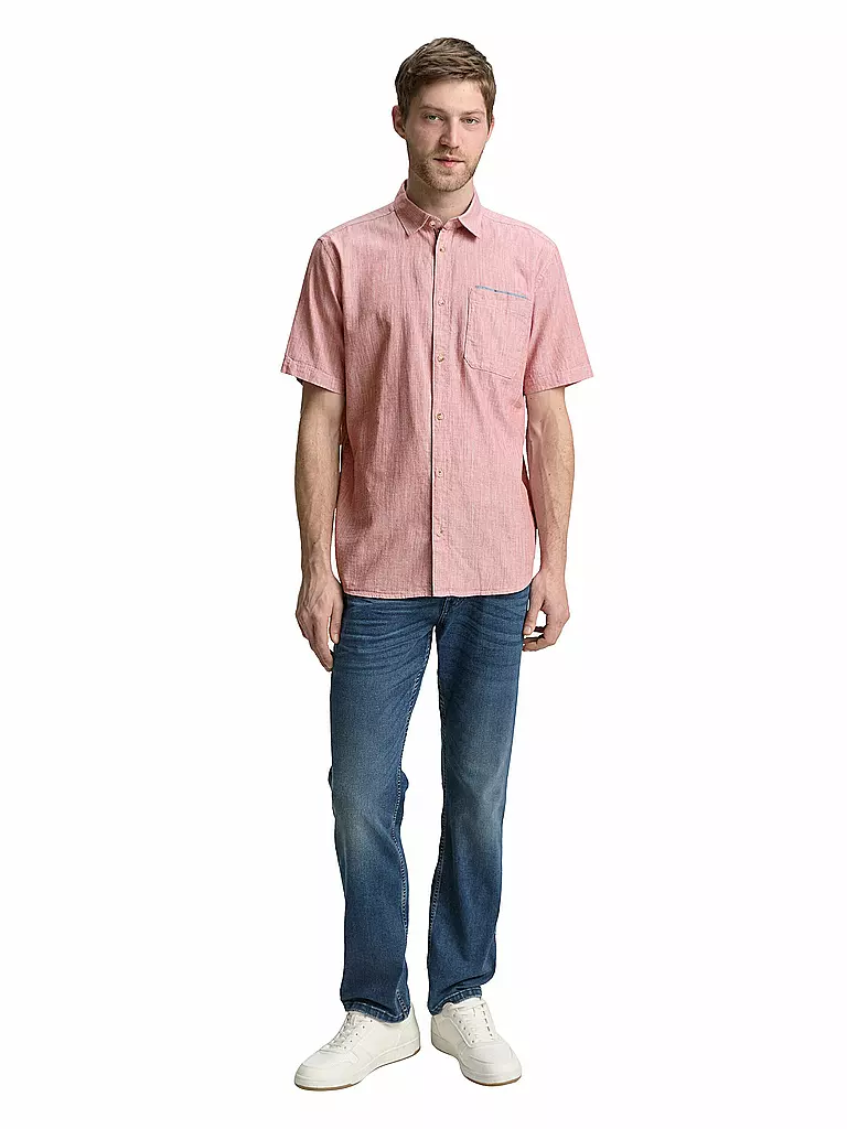 TOM TAILOR | Hemd Regular Fit  | rot