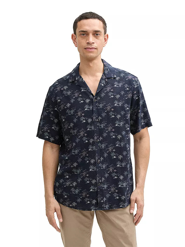 TOM TAILOR | Hemd Regular Fit  | dunkelblau