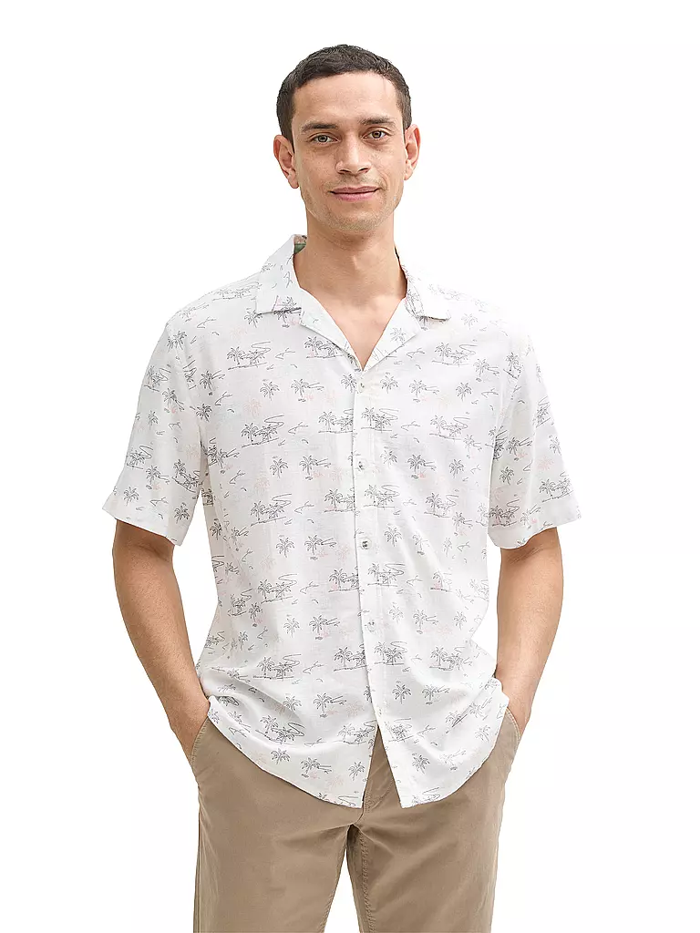 TOM TAILOR | Hemd Regular Fit  | weiss