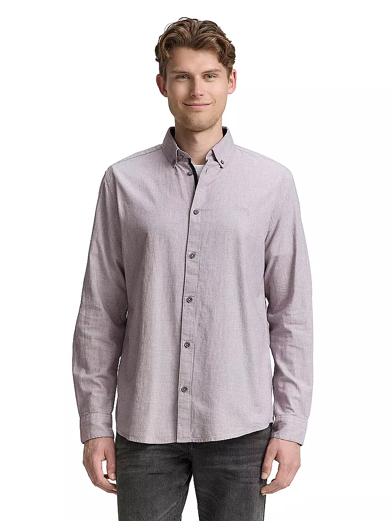 TOM TAILOR | Hemd Regular Fit  | weiss