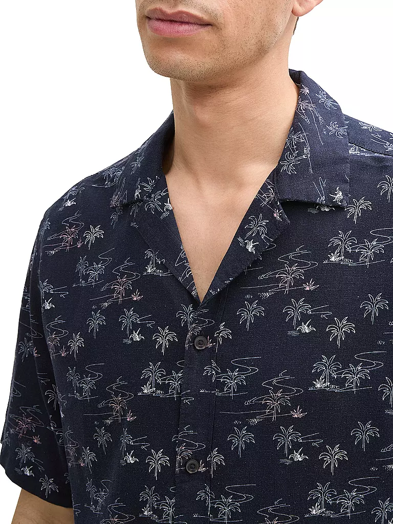 TOM TAILOR | Hemd Regular Fit  | dunkelblau