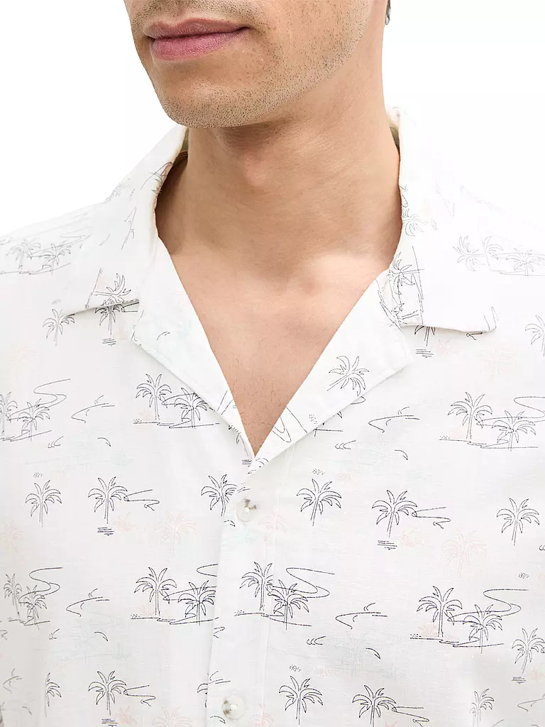 TOM TAILOR | Hemd Regular Fit  | weiss