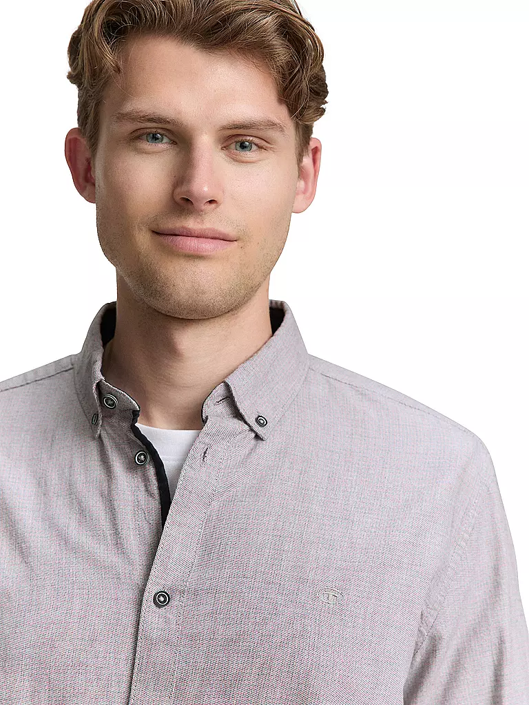 TOM TAILOR | Hemd Regular Fit  | weiss
