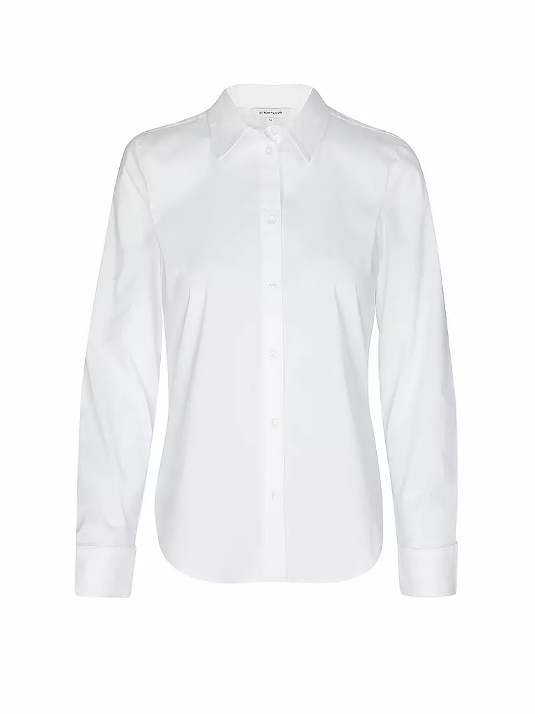 TOM TAILOR | Hemdbluse  | weiss