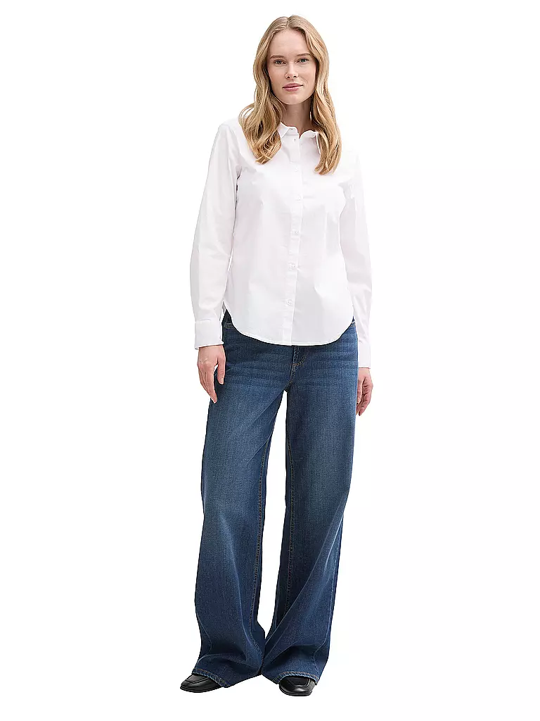 TOM TAILOR | Hemdbluse  | weiss