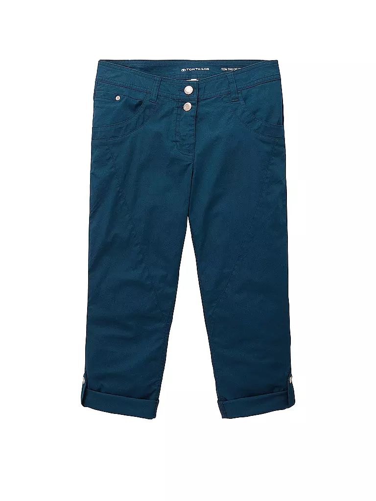 TOM TAILOR | Hose Capri | dunkelblau