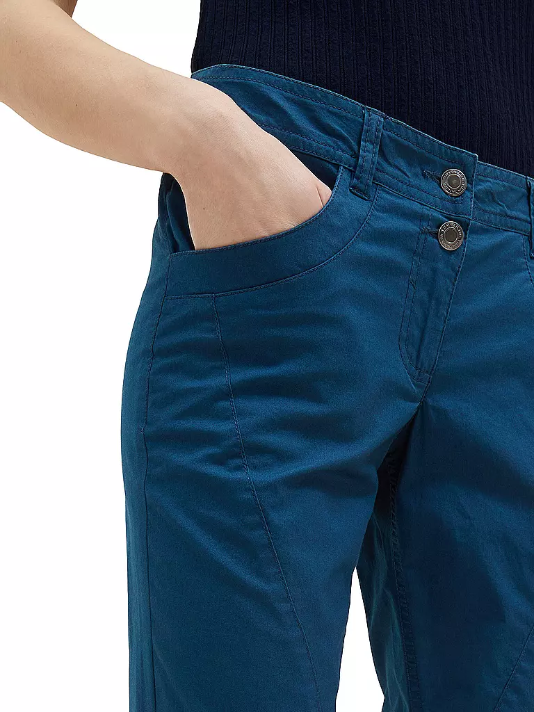 TOM TAILOR | Hose Capri | dunkelblau