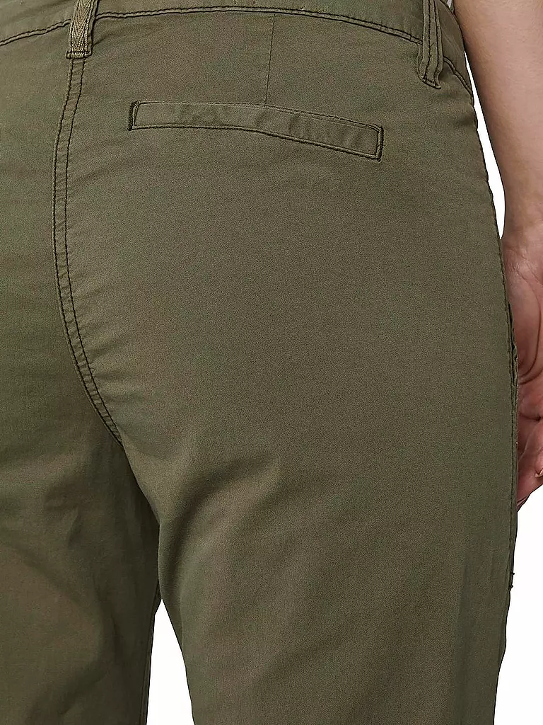 TOM TAILOR | Hose Tapered Relaxed Fit 3/4 | olive