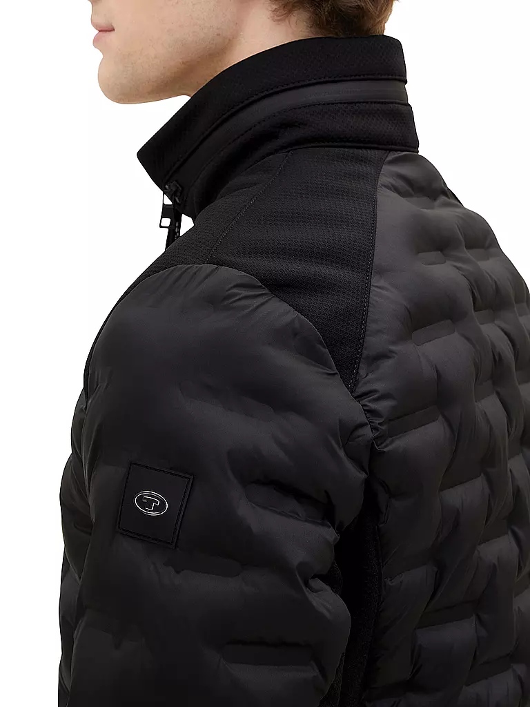 TOM TAILOR | Hybridjacke | schwarz