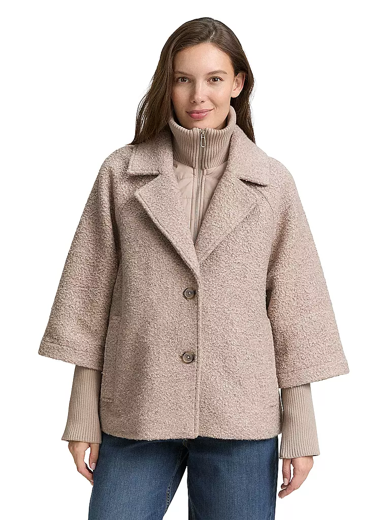 TOM TAILOR | Jacke in Woll-Optik | beige