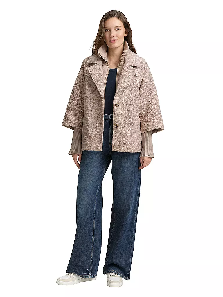 TOM TAILOR | Jacke in Woll-Optik | beige