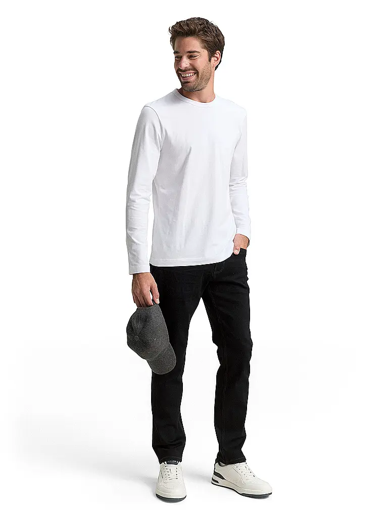 TOM TAILOR | Jeans Tapered Fit  | schwarz