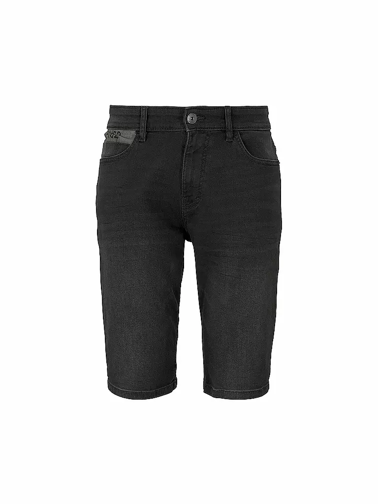 TOM TAILOR | Jeansshort Regular Slim Fit " Josh " | schwarz