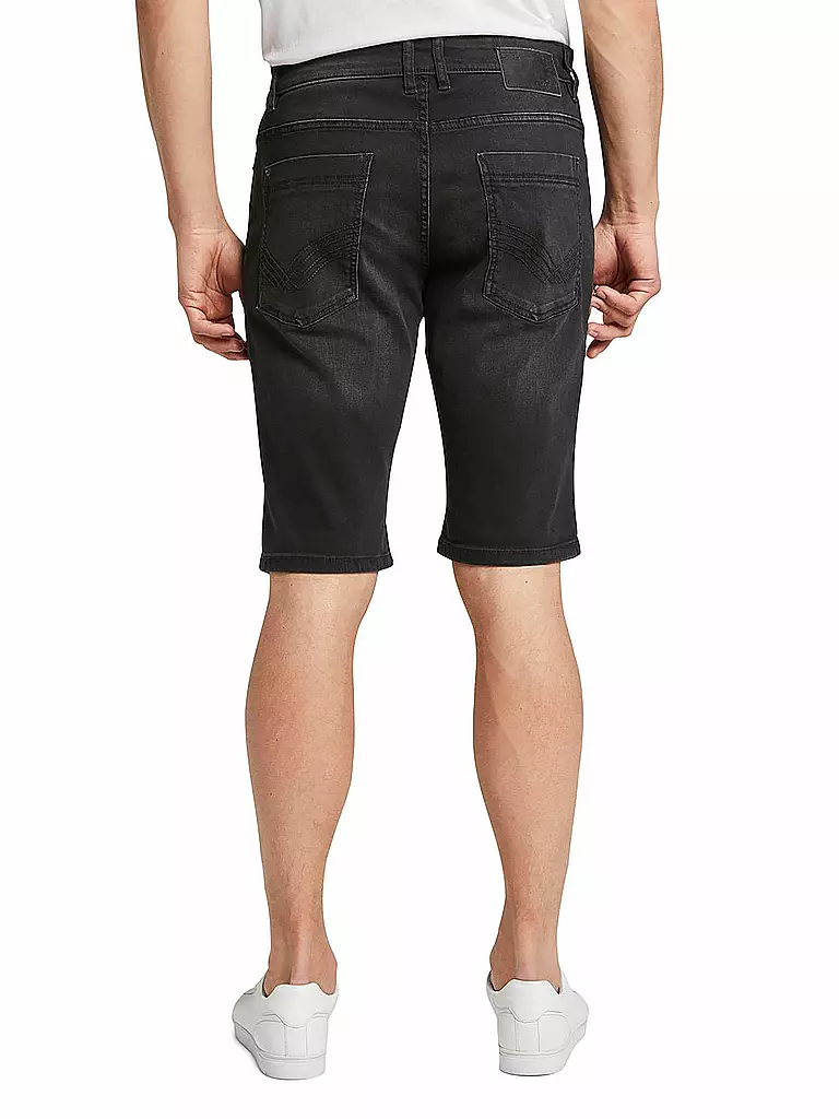 TOM TAILOR | Jeansshort Regular Slim Fit " Josh " | schwarz