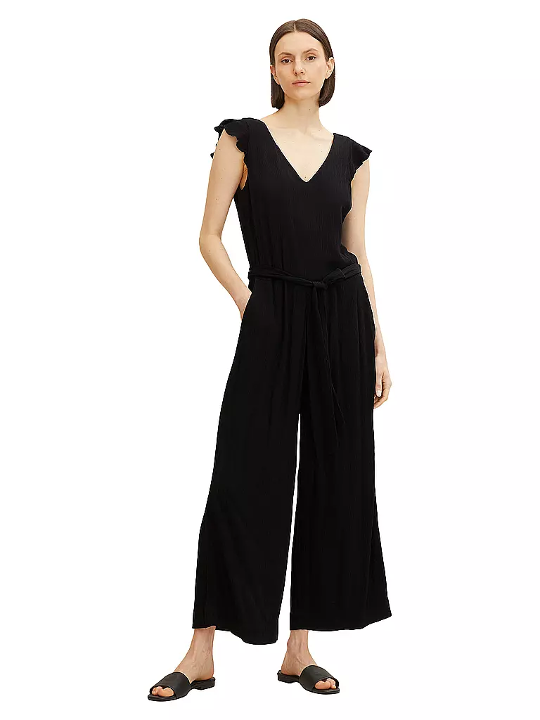 TOM TAILOR | Jumpsuit | schwarz