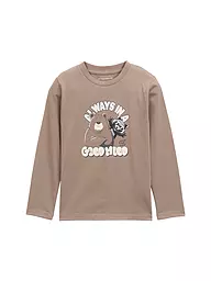 TOM TAILOR | Jungen Langarmshirt  | beige
