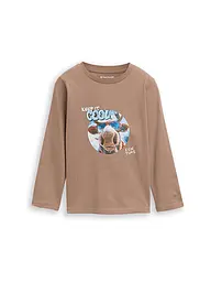 TOM TAILOR | Jungen Langarmshirt  | beige