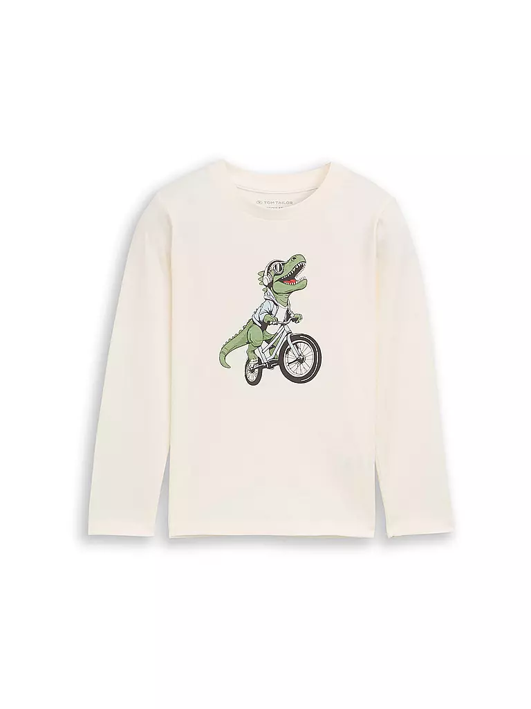 TOM TAILOR | Jungen Langarmshirt  | weiss