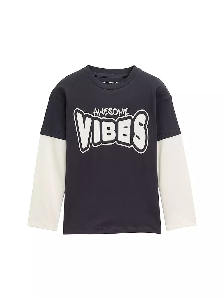 TOM TAILOR | Jungen Langarmshirt  | grau