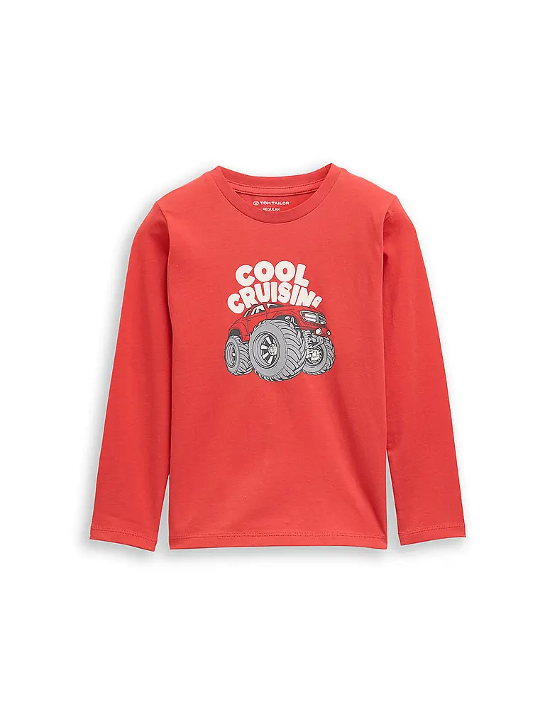 TOM TAILOR | Jungen Langarmshirt  | orange