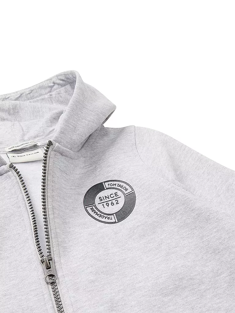 TOM TAILOR | Jungen Sweatjacke | grau