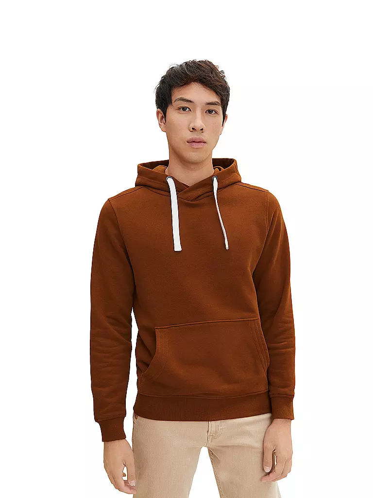 TOM TAILOR | Kapuzen Sweater - Hoodie | braun