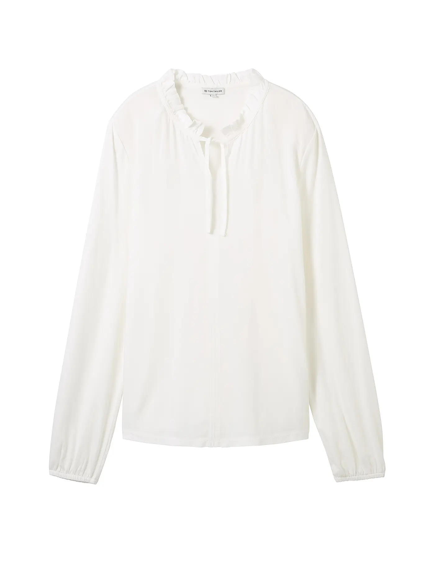 TOM TAILOR | Langarmshirt  | weiss