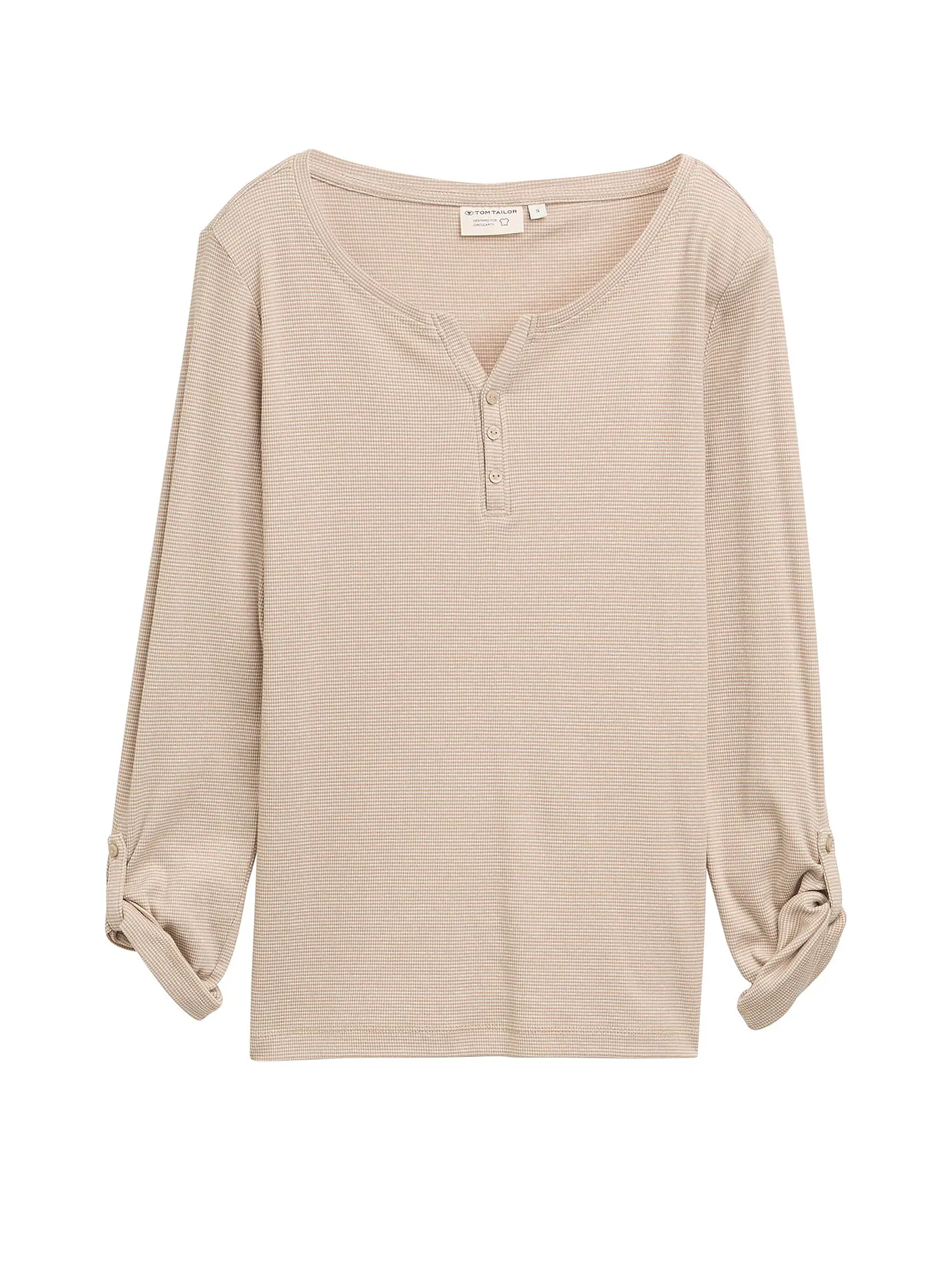 TOM TAILOR | Langarmshirt | creme