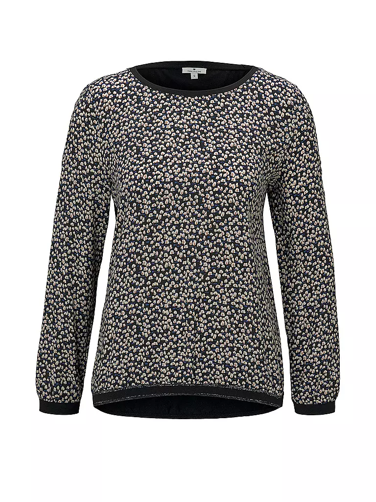 TOM TAILOR | Langarmshirt  | schwarz