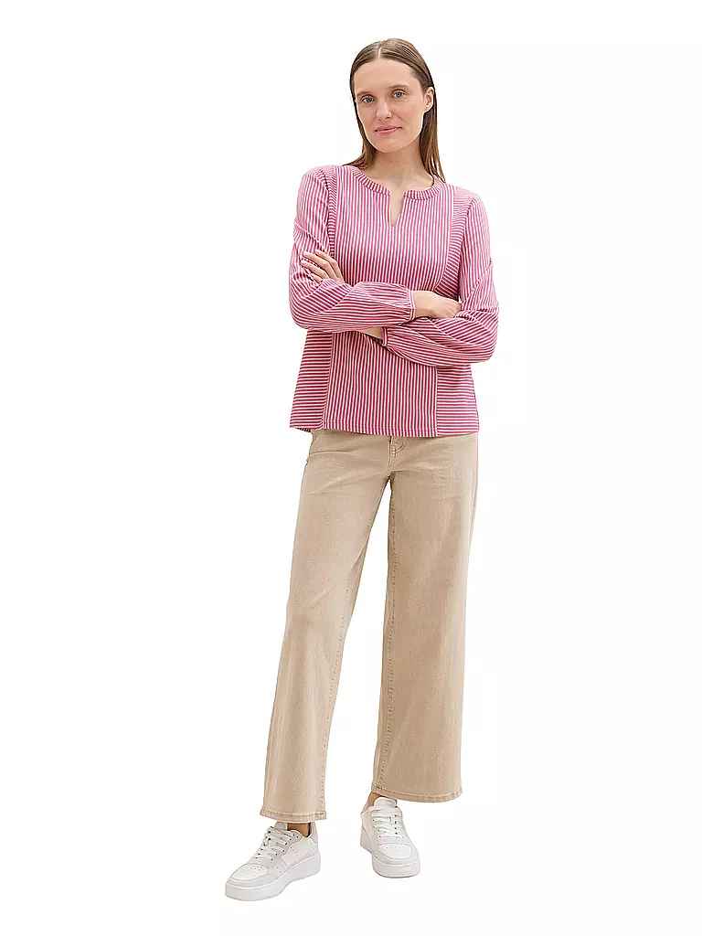 TOM TAILOR | Langarmshirt  | Pink