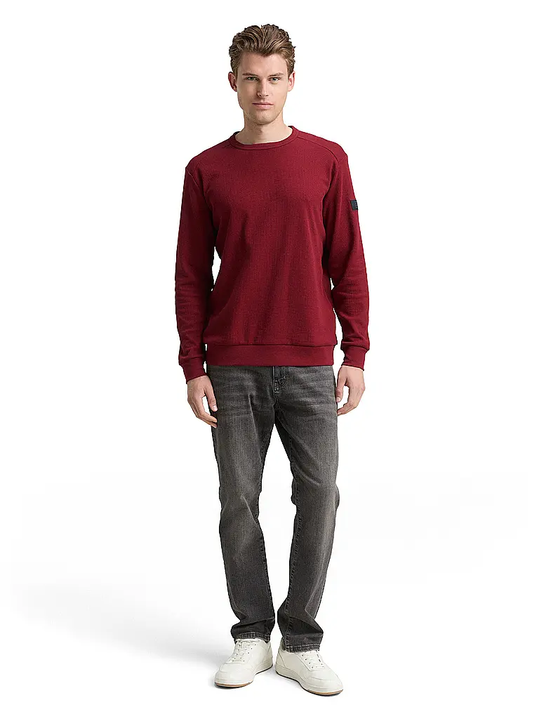 TOM TAILOR | Langarmshirt  | rot