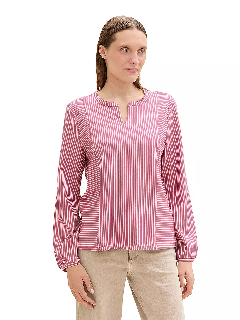 TOM TAILOR | Langarmshirt  | Pink