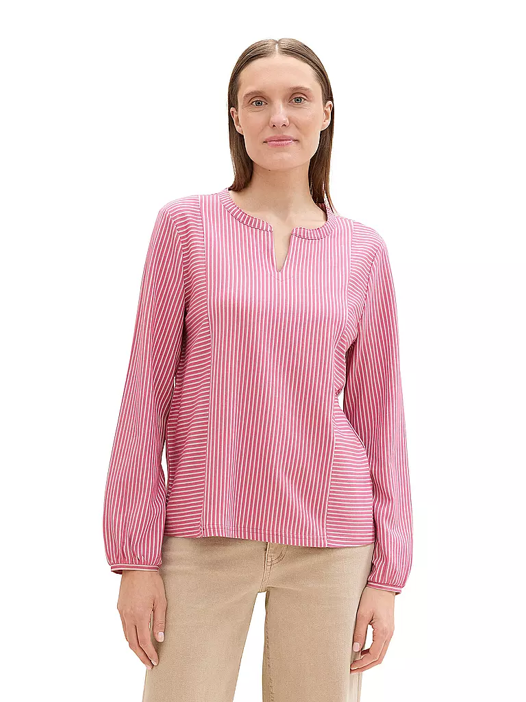 TOM TAILOR | Langarmshirt  | Pink