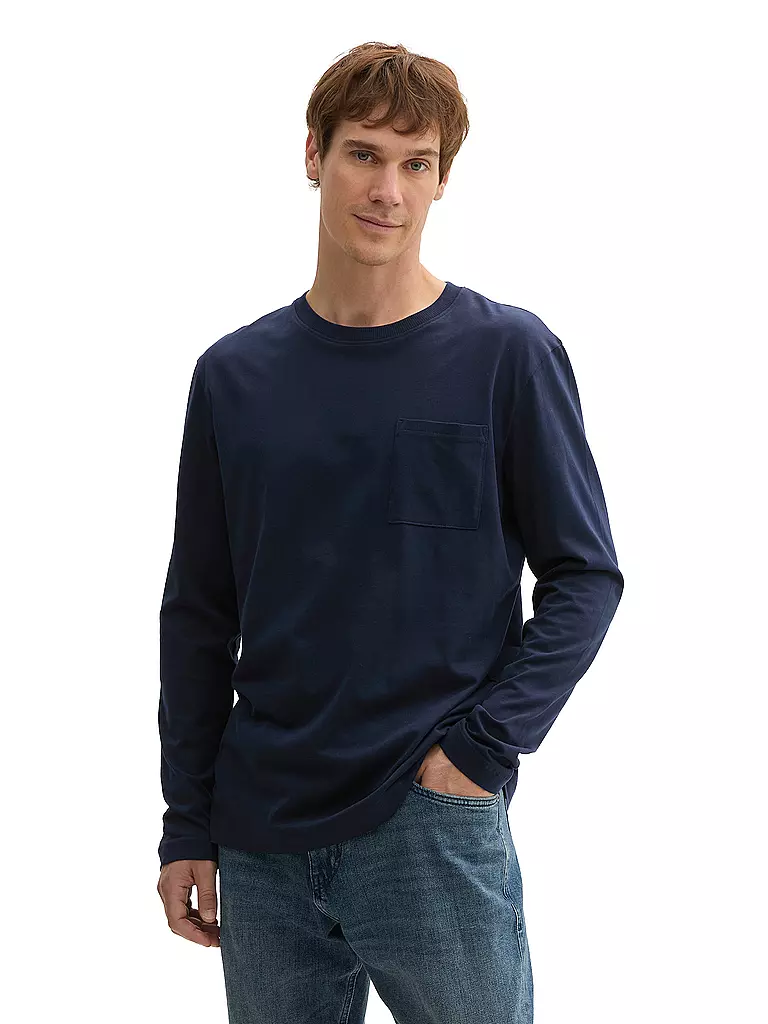 TOM TAILOR | Langarmshirt | dunkelblau