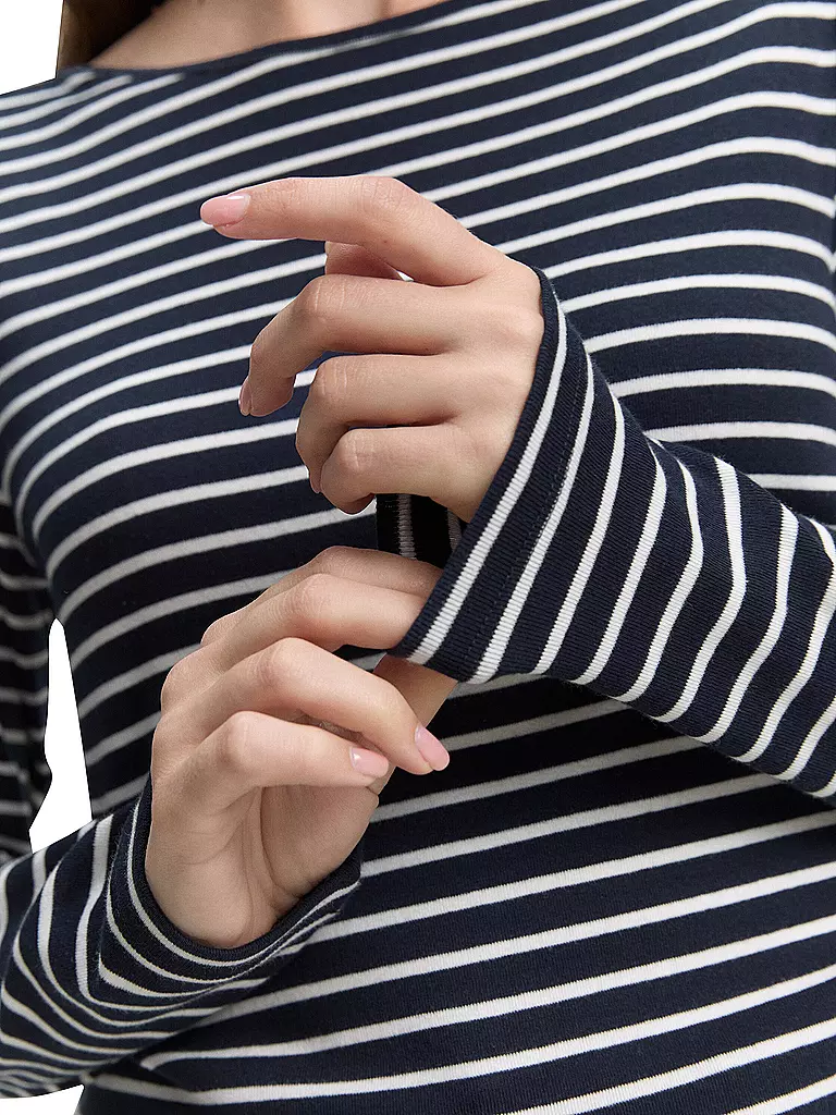 TOM TAILOR | Langarmshirt | dunkelblau