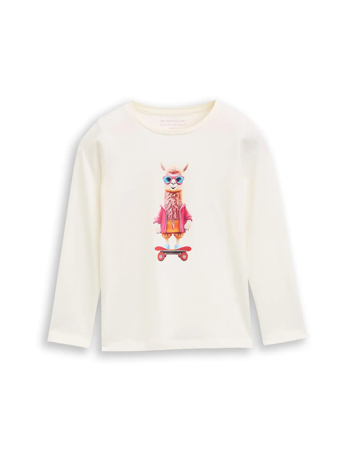 TOM TAILOR | Mädchen Langarmshirt  | weiss