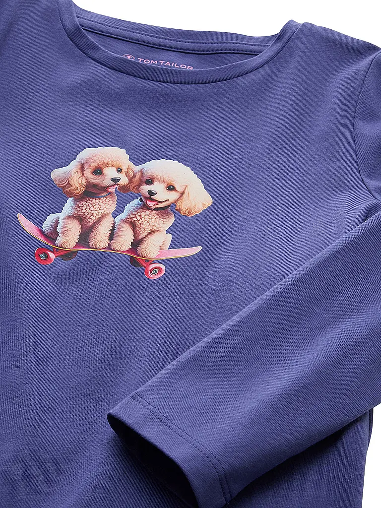 TOM TAILOR | Mädchen Langarmshirt  | blau