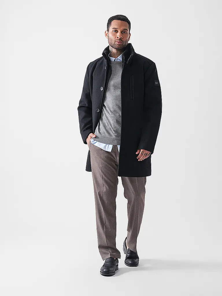TOM TAILOR | Mantel  | schwarz