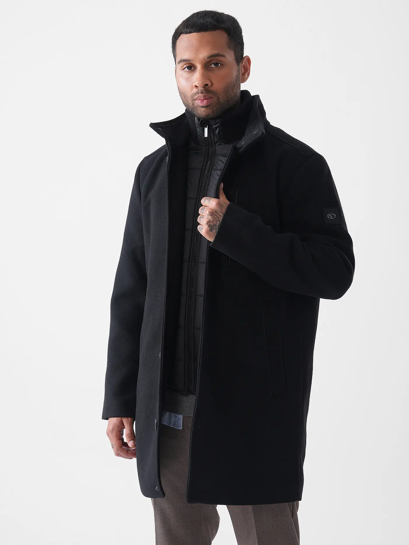 TOM TAILOR | Mantel  | schwarz