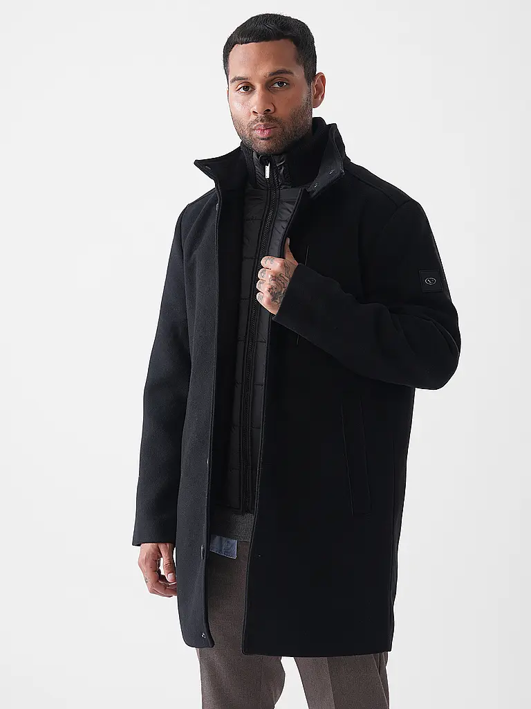 TOM TAILOR | Mantel  | schwarz