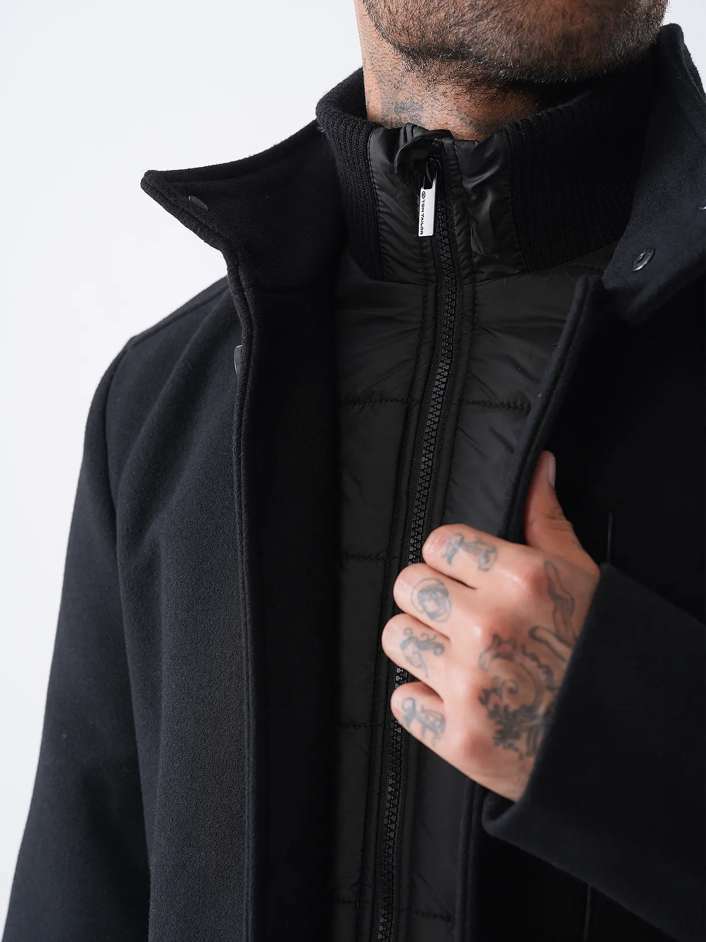 TOM TAILOR | Mantel  | schwarz