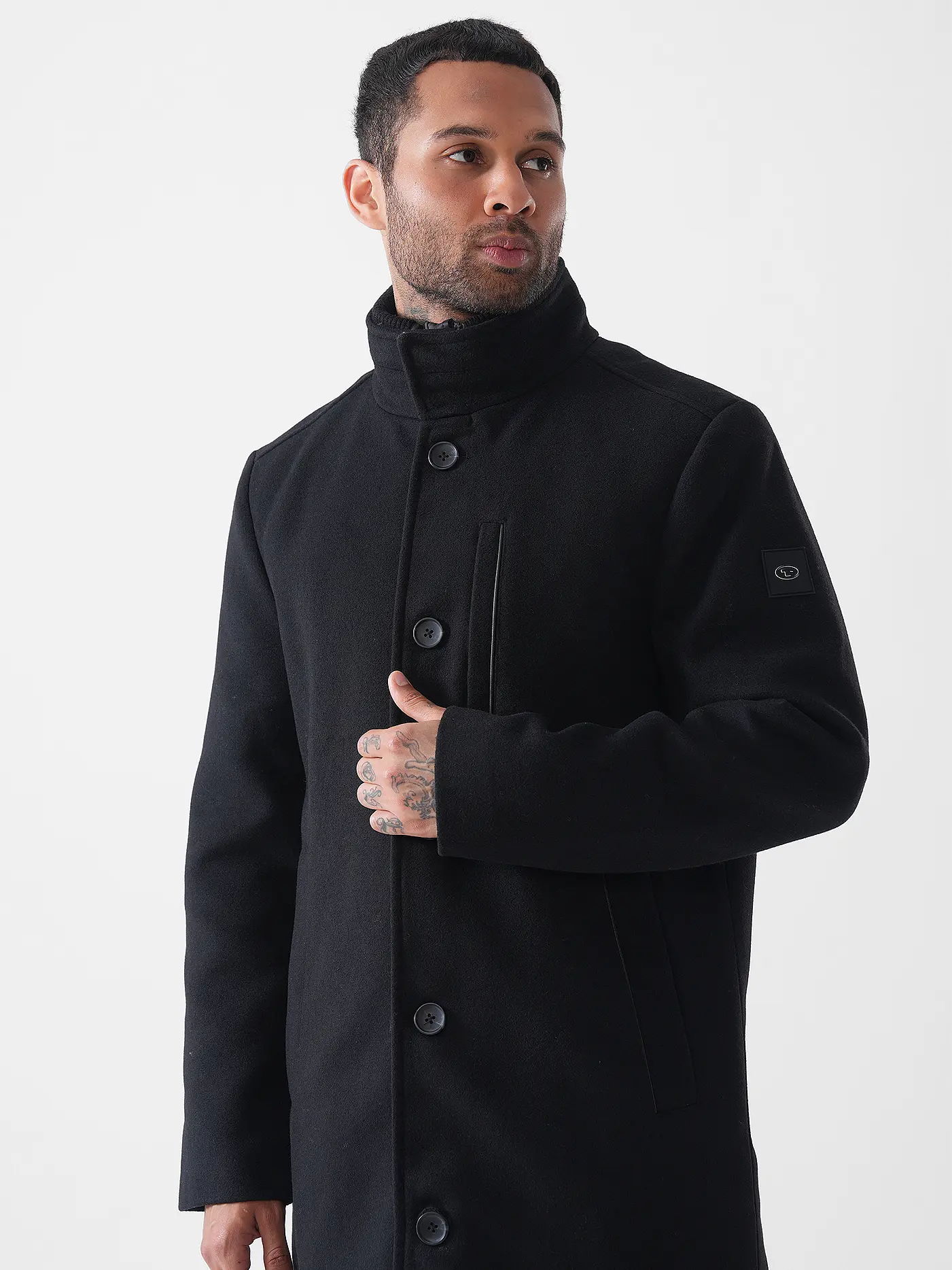 TOM TAILOR | Mantel  | schwarz