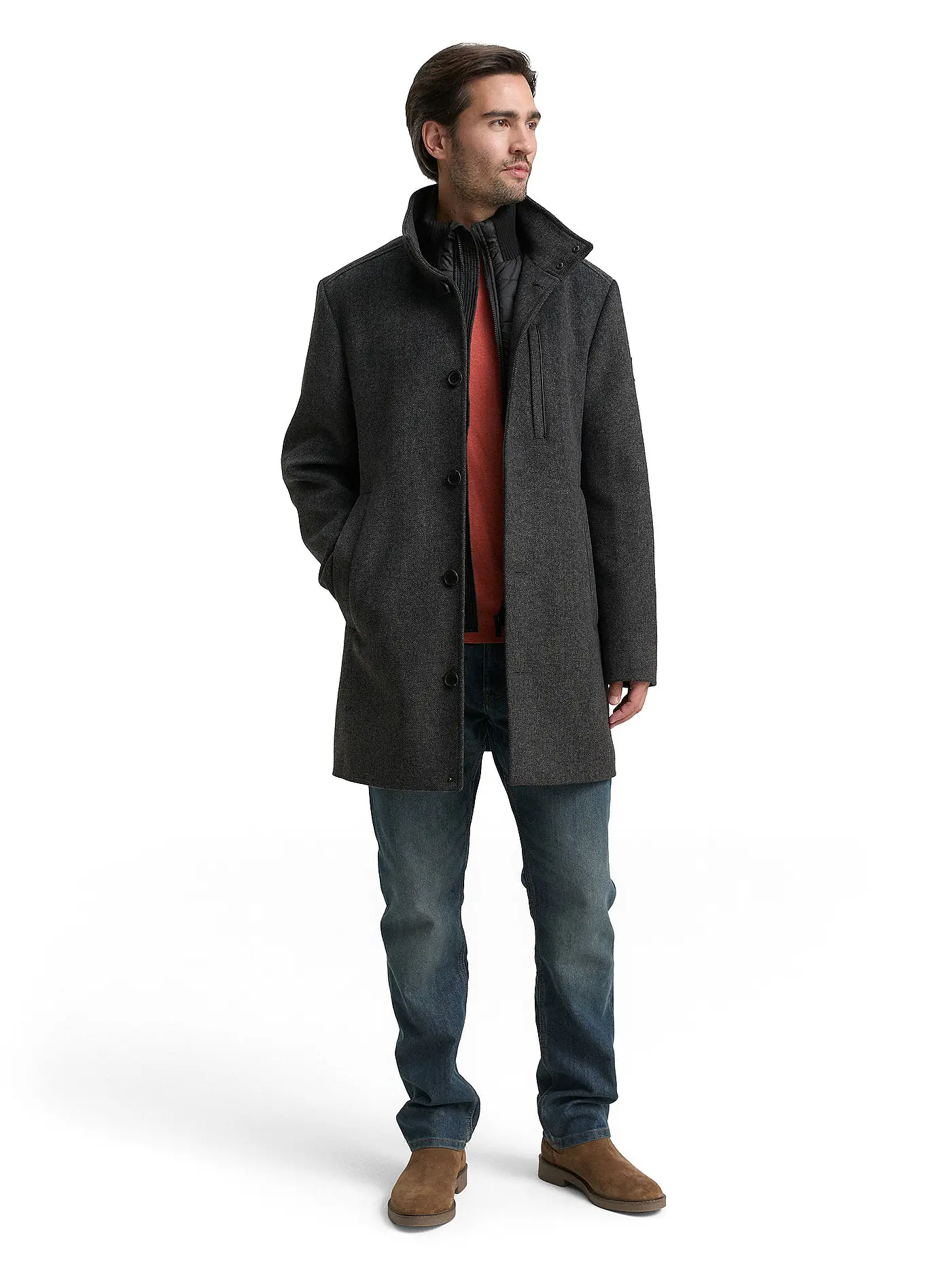 TOM TAILOR | Mantel | grau