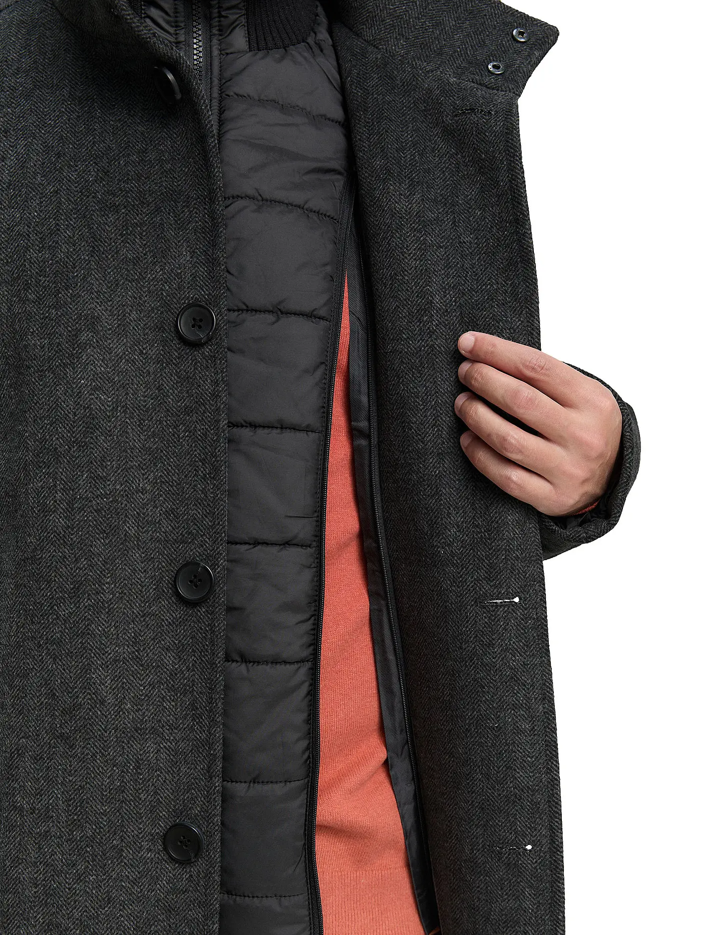 TOM TAILOR | Mantel | grau