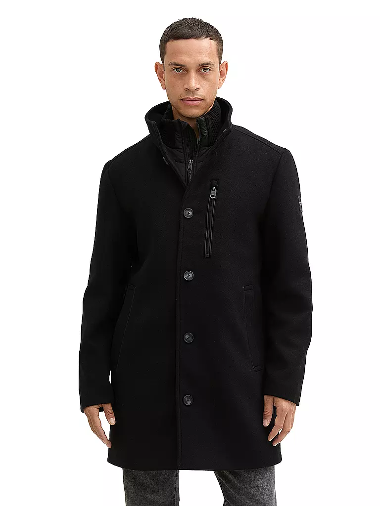 TOM TAILOR | Mantel | schwarz
