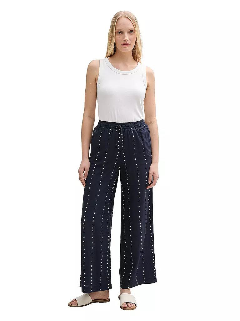 TOM TAILOR | Marlenehose  | dunkelblau