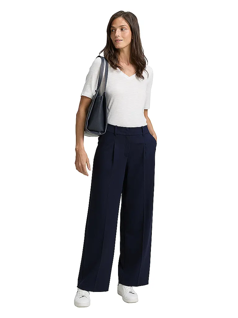 TOM TAILOR | Marlenehose  | dunkelblau