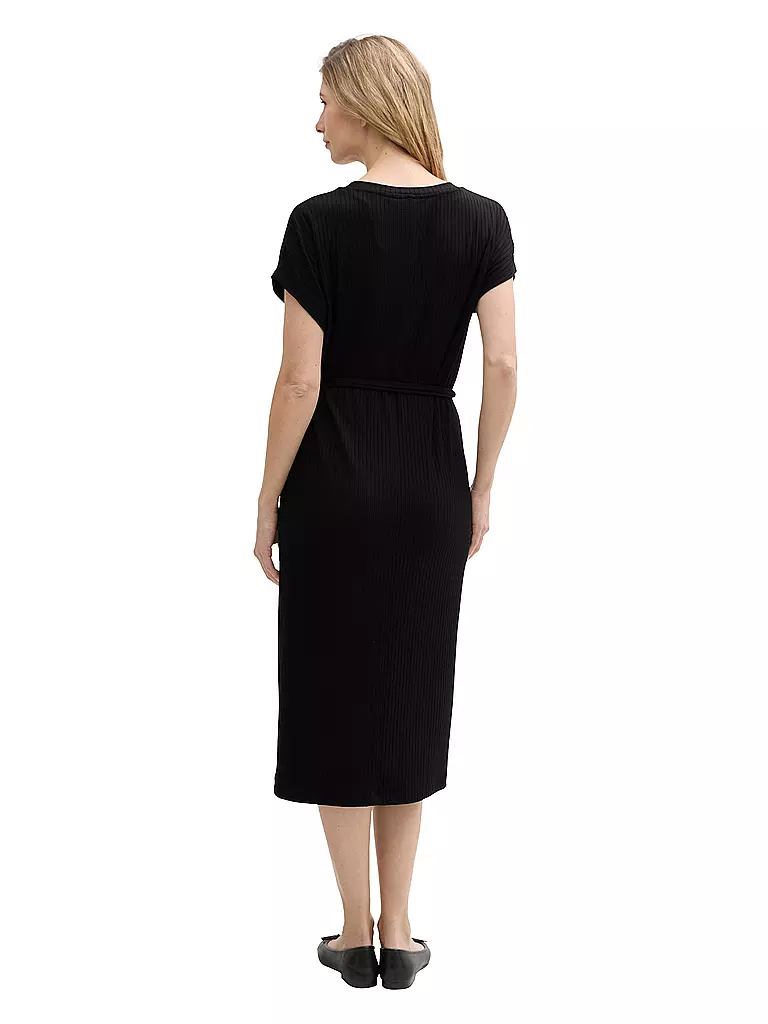 TOM TAILOR | Midikleid | schwarz