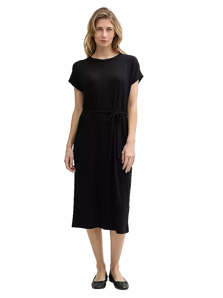 TOM TAILOR | Midikleid | schwarz