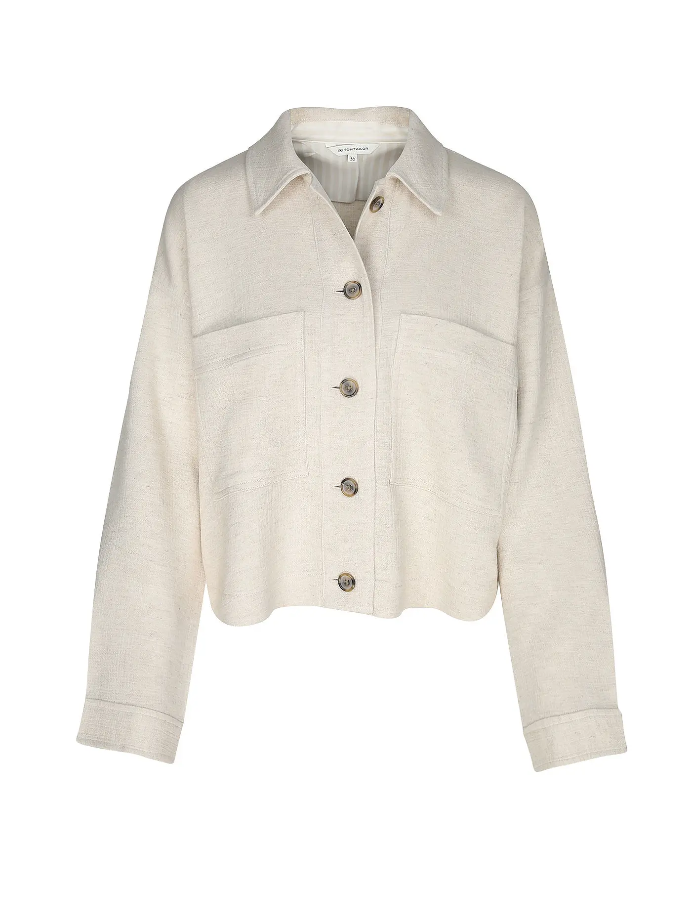 TOM TAILOR | Overshirt  | creme